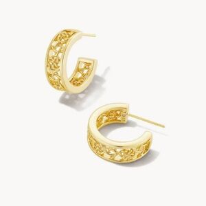 Kendra Scott Kelly Gold Huggie Earrings